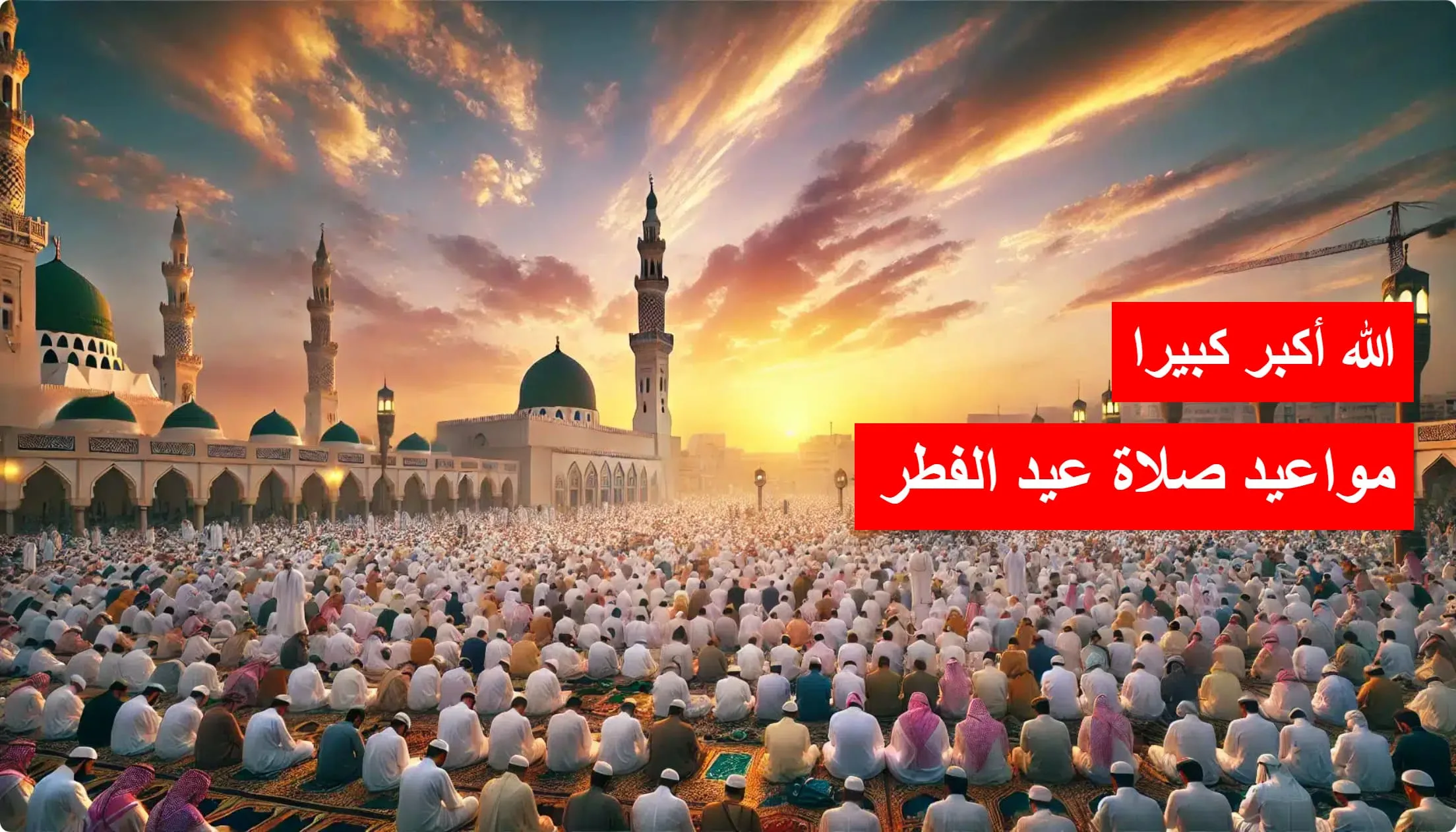الله أكبر كبيرا.. مواعيد صلاة عيد الفطر في مدن السعودية وتوقيت التكبيرات