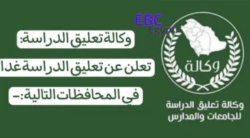 عاجل .. تعليق الداسة غدا بعد انطلاق الإنذار الأحمر في هذه المناطق