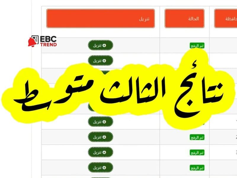 عاجل من وزارة التربية العراقية.. الآن pdf نتائج الثالث متوسط دور ثان 2025 عاجل من وزارة التربية العراقية.. الآن pdf نتائج الثالث متوسط دور ثان 2025