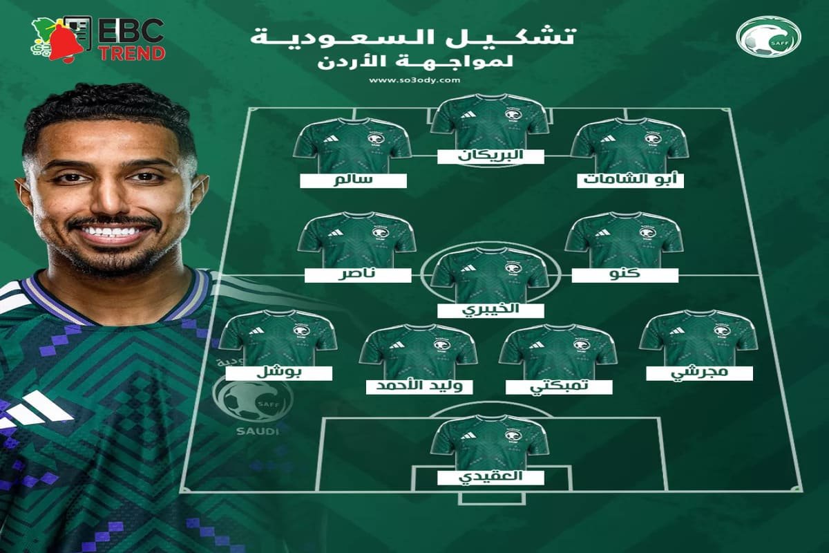 سالم الدوسري يقود هجوم الأخضر .. قمة السعودية والأردن تشتعل في نصف النهائي!